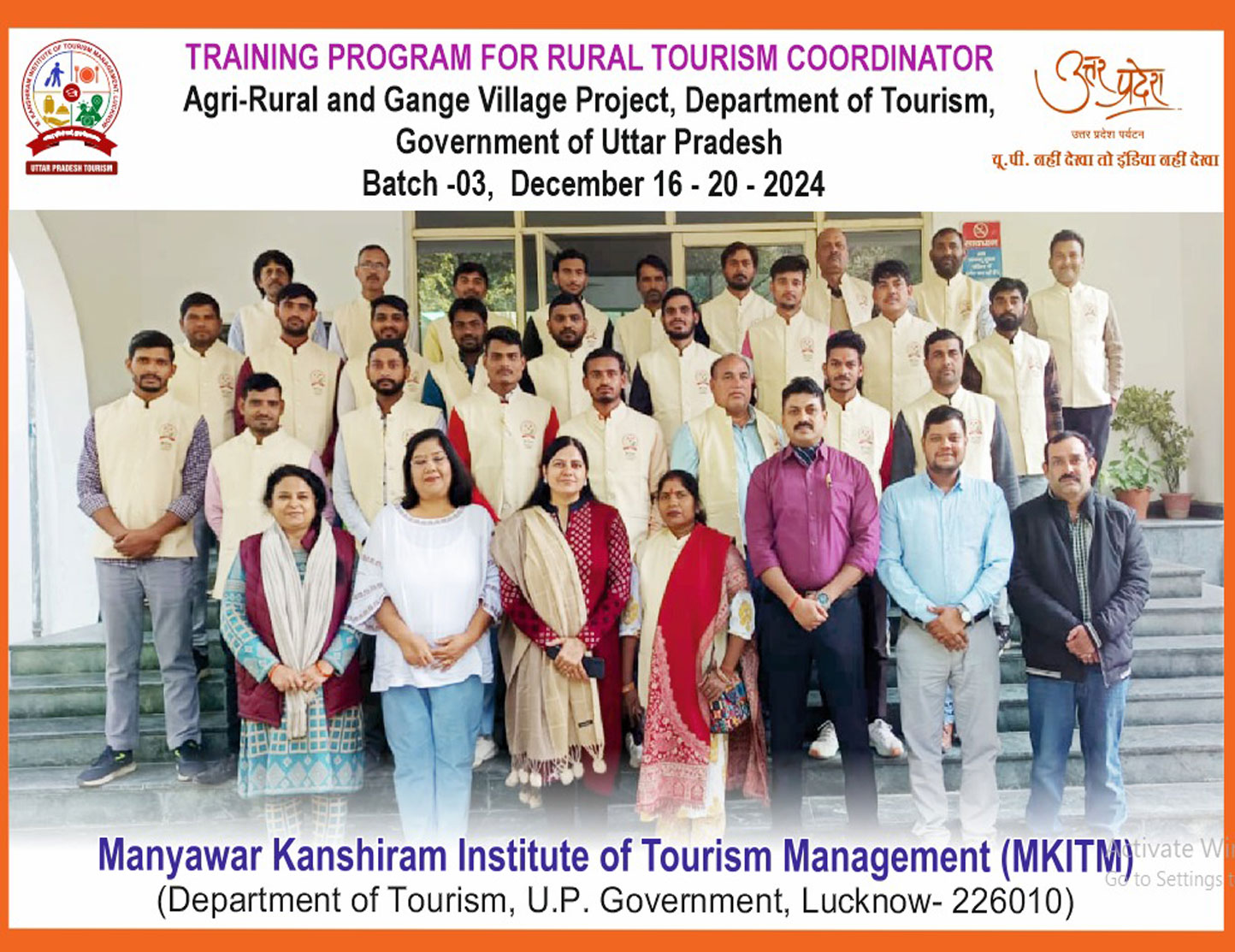 Training Program for Rural Tourism Coordinator, Batch-3 (16/12/2024 to 20/12/2024)